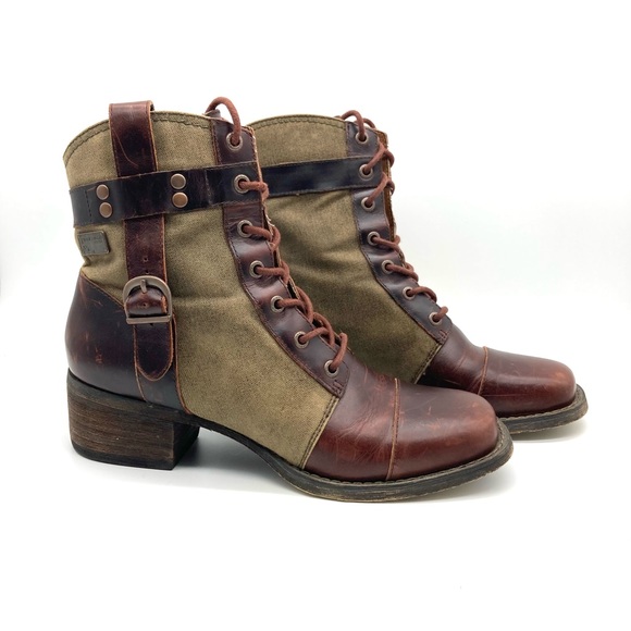 Durango World Traveler Vintage Combat Boots - Picture 3 of 15